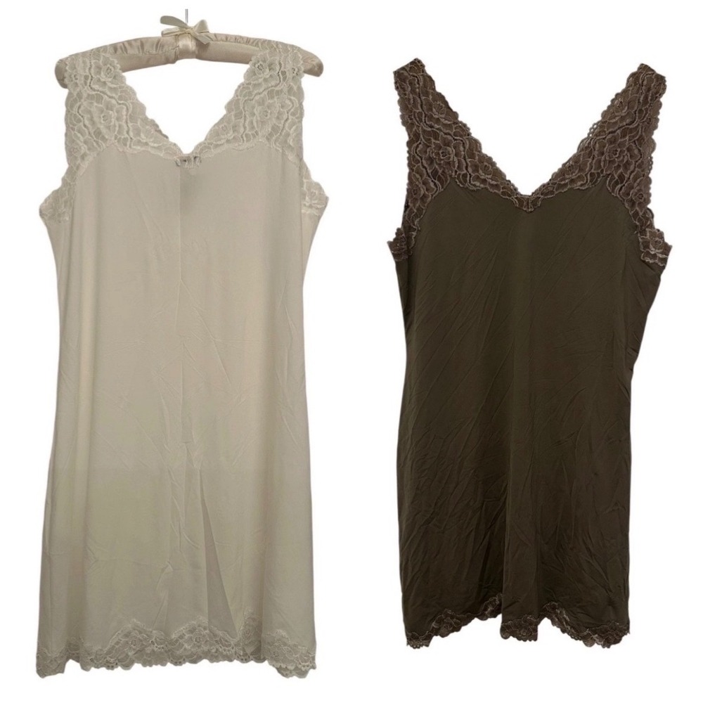 Soma Travelers‎ Daniella Gown SH Ivory Lace Trim Nightgown Chemise L/12 NWT FLAW